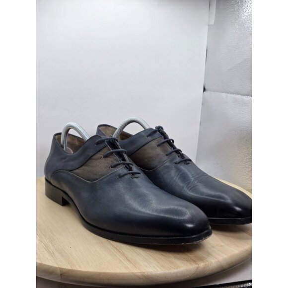 TWEEN OXFORD STYLE MENS SIZE 8 CASUAL SHOES COLOR BLUE/BROWN - Picture 5 of 10